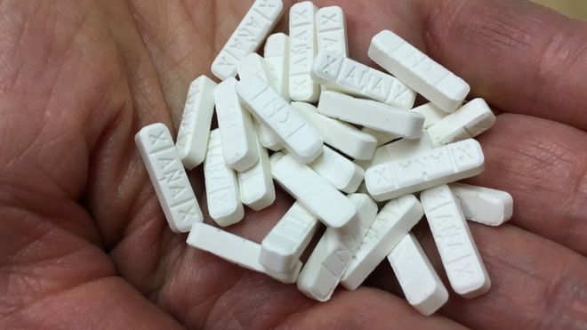 Can xanax get in your system by touching it